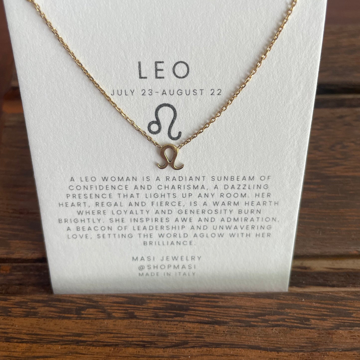 ZODIAC-Necklace-Masi Jewelry-Leo-Masi Jewelry