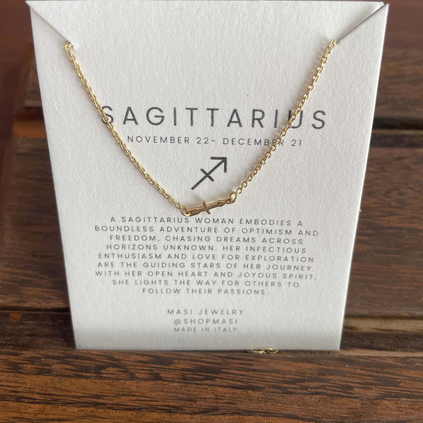 ZODIAC-Necklace-Masi Jewelry-Sagittarius-Masi Jewelry