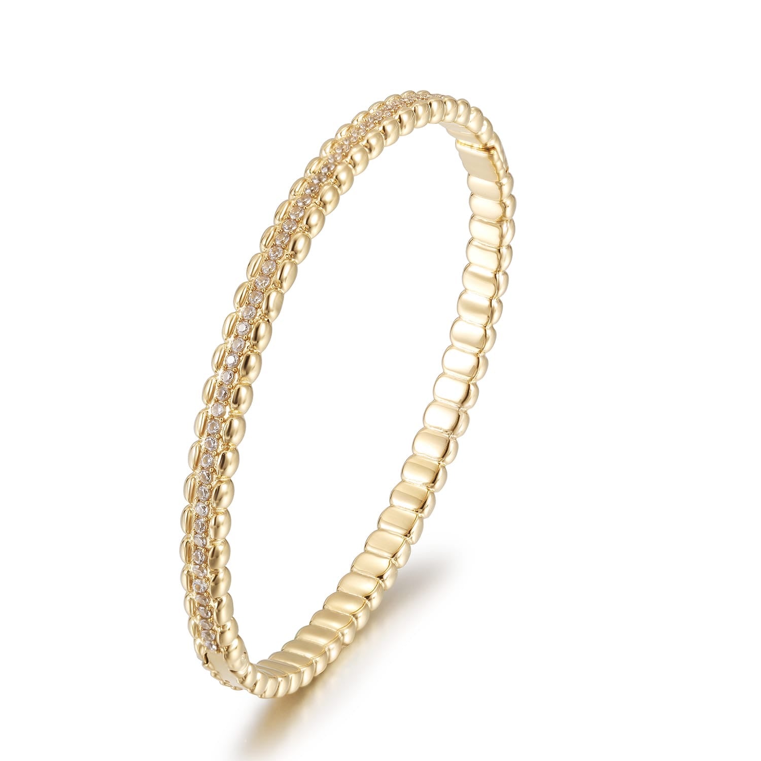 TENNIS BANGLE-Bangle-Masi Jewelry-gold-Masi Jewelry