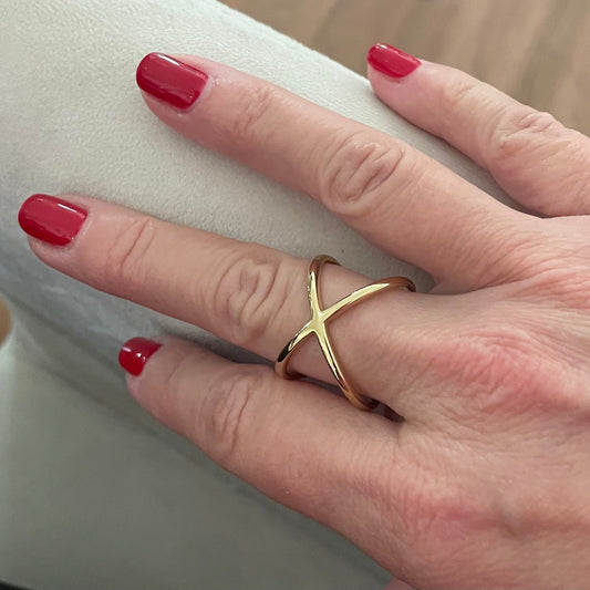 X CROSS RING-Masi Jewelry-Masi Jewelry