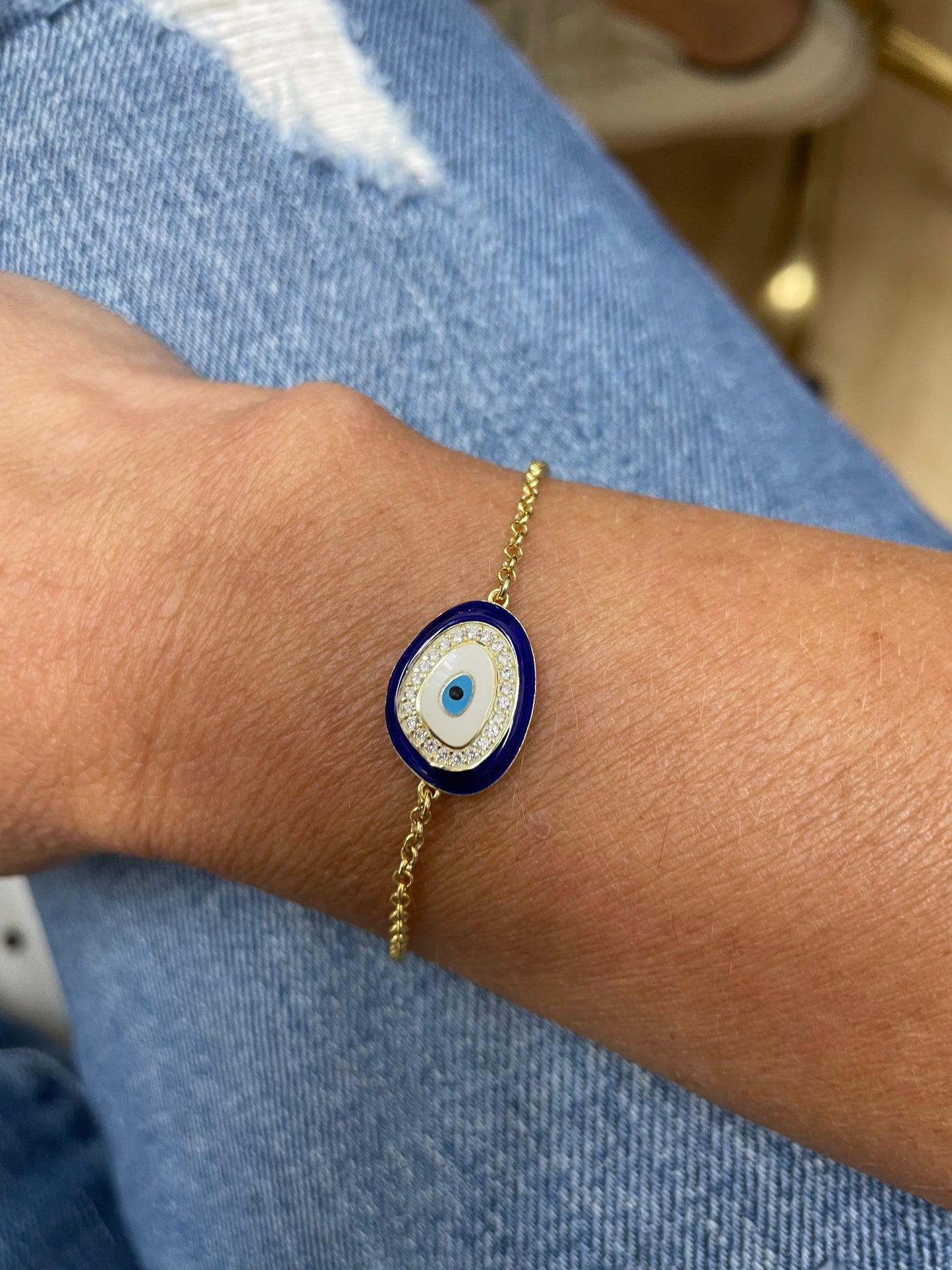 EYE YAYAI-Masi Jewelry-Bracelet-Puffed-Blue-Masi Jewelry