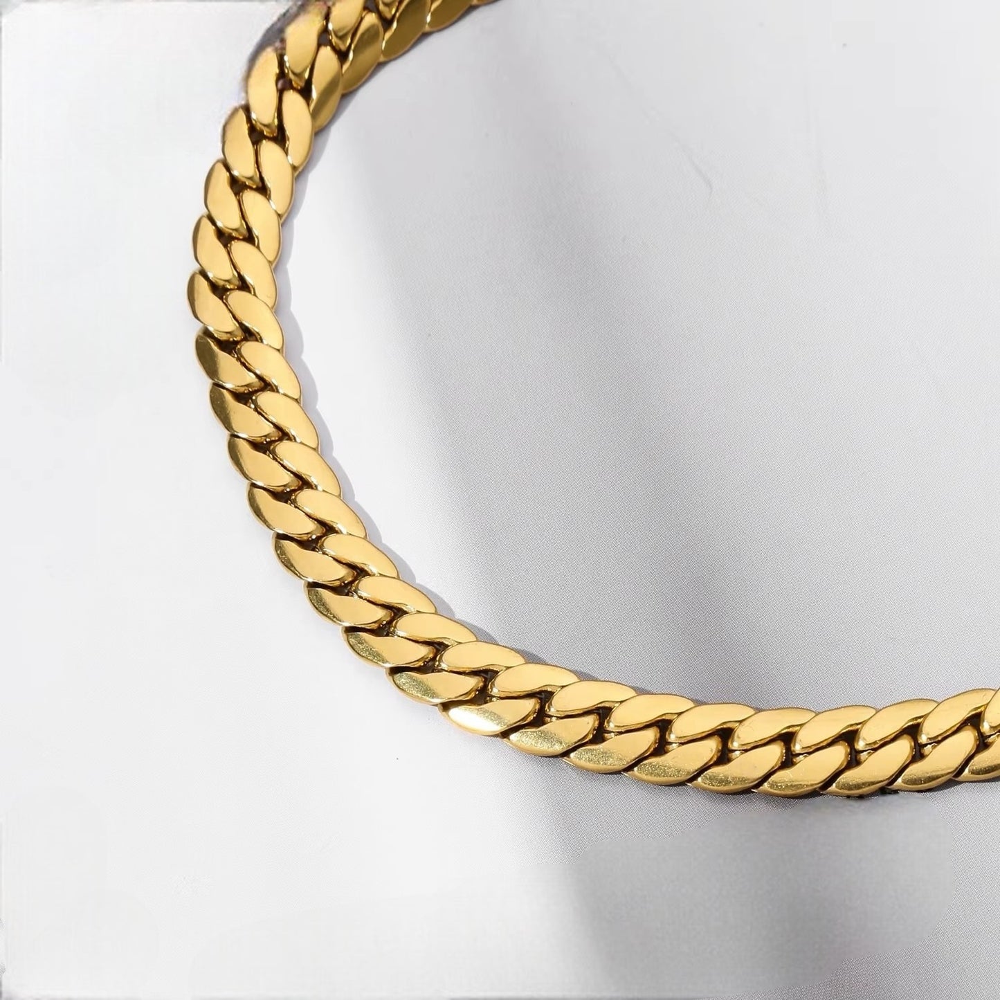 LINA CUBAN LINK NECKLACE-NECKLACE-Masi Jewelry-Masi Jewelry