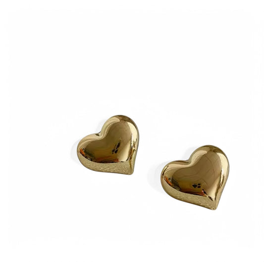 PUFFY HEART EARRINGS