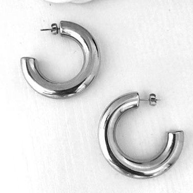 CHUNKY PERFECTION HOOP-earrings-Masi Jewelry-Masi Jewelry